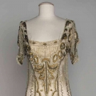 GOLD BEADED BALL GOWN, c. 1908