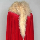 RASPBERRY VELVET DECO OPERA CAPE