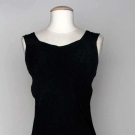 BLACK BIAS EVENING DRESS, 1930s
