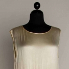 BEADED WHITE FLAPPER DRESS, 1920s