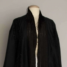 EMBROIDERED BLACK EXPORT COAT, CHINA, 1930s