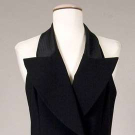 BILL BLASS BLACK TUXEDO DRESS, 1970s