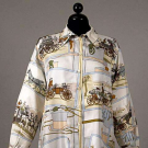 DEADSTOCK HERMES PRINTED SILK SHIRT, 1970s