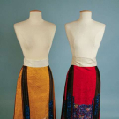 TWO WOMEN'S EMBROIDERED SKIRTS, CHINA, 19TH C
