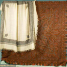 TWO WOVEN WOOL PAISLEY SHAWLS, 19TH C