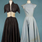 TWO CLAIRE MCCARDELL PARTY DRESSES, 1947 &amp; 1949