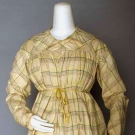 MADRAS MATERNITY/HOUSE DRESS, 1820s