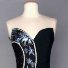 BOB MACKIE BEADED EVENING GOWN, c. 1990