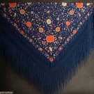 EMBROIDERED EXPORT SHAWL, CHINA, EARLY 20TH C