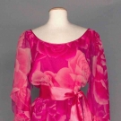 HANAE MORI CHIFFON DRESS, c. 1980