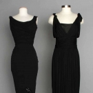 TWO SILK JERSEY EVENING GOWNS, c. 1948