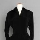 CEIL CHAPMAN DINNER DRESS, LATE 1940s