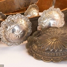 NAVAJO SILVER CONCHA BELT, 1920-1930s