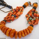 THREE TRIBAL NECKLACES, TIBET &amp; INDIA, EARLY 20TH C