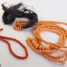 LONG STRAND CORAL BEADS, EARLY-MID 20TH C