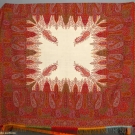 WOVEN WOOL PAISLEY SHAWL, 1850-1870s