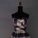 PURPLE PLAID BALLGOWN, c. 1955