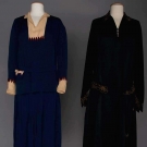 TWO SILK DAY DRESSES, 1920s