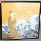FRAMED ERTE PRINT, 20TH C