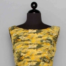 PRINTED CHIFFON SHEATH, 1950s