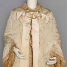 EMBROIDERED SILK DOLMAN JACKET, 1880s