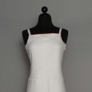 COURREGES WHITE EVENING GOWN, LATE 1960s