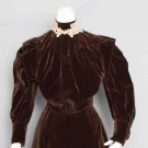 BROWN VELVET DAY ENSEMBLE, c. 1905