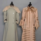 TWO EDWARDIAN WOOL COATS