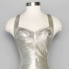 COLE OF CA. SILVER LAME SWIMSUIT, 1950s