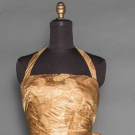 GOLD BROCADE BALLGOWN, 1950s