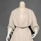 LINEN &amp; LACE AFTERNOON DRESS, c. 1905