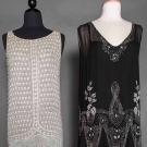 TWO BEADED EVENING DRESSES, c. 1927
