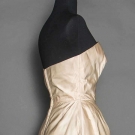 IVORY SILK SATIN GOWN, 1955-1960