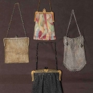 FOUR METAL MESH PURSES, 1880-1930s