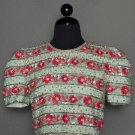 CAROLINA HERRERA JEWELLED TOP, 1980s