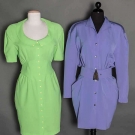 TWO THIERRY MUGLER DAY DRESSES, 1980s