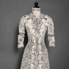 IRISH CROCHET &amp; VAL LACE GOWN, c. 1905