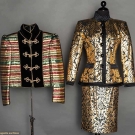 SAINT LAURENT JACKET &amp; SKIRT SUIT, 1980s
