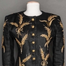 SAINT LAURENT GOLD BEADED SUIT, 1980s