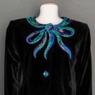 BEADED SAINT LAURENT SUIT, 1980s