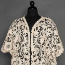 BATTENBURG WHITE LACE JACKET, c. 1905