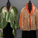 TWO SILK VELVET EVENING JACKETS, 1930s