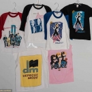 SIX BAND TOUR T-SHIRTS, 1983-1986