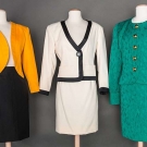 THREE SAINT LAURENT SKIRT SUITS, 1980s