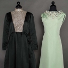 TWO EVENING GOWNS, 1960-1970s
