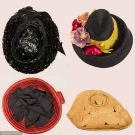 THREE LADIES' SUMMER "DOLL" HATS, 1940s