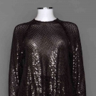 HALSTON SEQUIN PANT SUIT, 1970-1980s