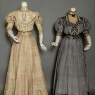 TWO SILK AFTERNOON DRESSES, c. 1908