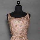 GOLD LACE &amp; SEQUIN EVENING DRESS, 1950s