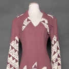 OSSIE CLARK MAUVE MAXI DRESS, 1970s